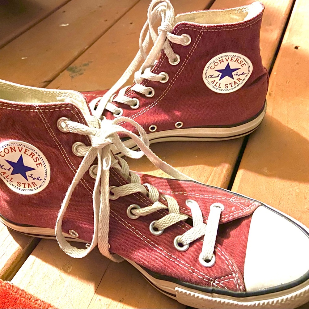 Converse All Star High Top Sneakers Red